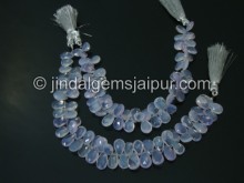 Scorolite Faceted Pear Shape Beads